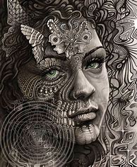 Image result for Psychedelic Art Face Poster