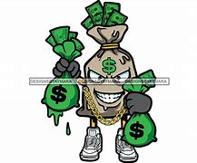 Image result for Cartoon Characters Holding Money