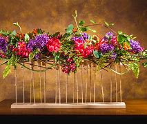 Image result for Horizontal Table Flower Arrangement