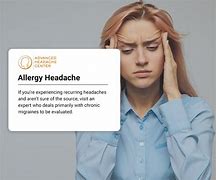 Image result for Allergy Headache