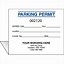 Image result for Free Parking Permit Template UK