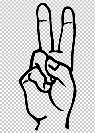 Image result for ASL Alphabet Black and White