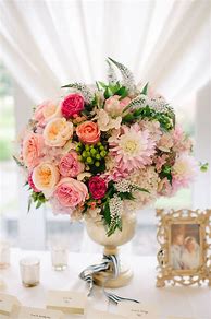 Image result for Pink Flower Arrangements Centerpieces