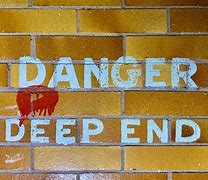 Image result for Yellow Deep End Sign