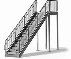 Image result for Residential Exterior Metal Stairs