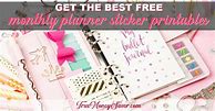 Image result for Free Printable Monthly Planner Stickers