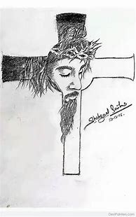 Image result for Bible Cross Pencil Drawing