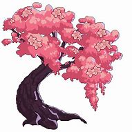 Image result for Pixel Cherry Blossom Tree