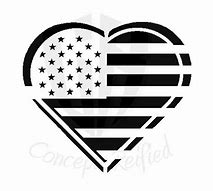 Image result for American Flag Heart Printable