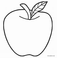 Image result for Apple Cartoon Coloring Page