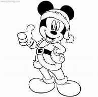 Image result for Mickey Mouse Christmas Coloring Pages