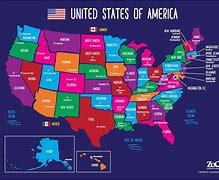 Image result for North America 50 States Map