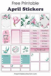 Image result for Free Printable Monthly Planner Stickers