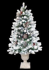 Image result for Flocked Christmas Tree