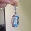 Image result for 9Ct 6Mm Gold Aquamarine Pendant