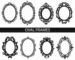 Image result for Ornate Oval Frame SVG