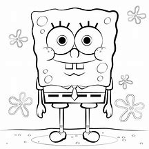 Image result for Spongebob Drawing Black and White