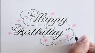 Image result for How to Write Happy Birthday Fancy