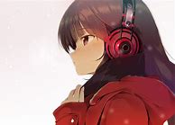 Image result for Anime Girl with Headphones and Hoodie Drawing