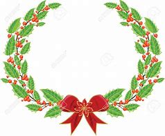 Image result for Holly Wreath Clip Art for Kids