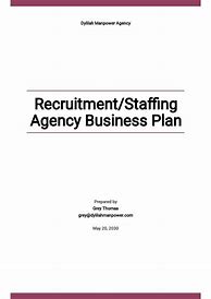 Image result for Recruitment Agency Business Plan Template