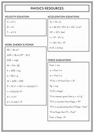 Image result for University Physics Math Cheat Sheet