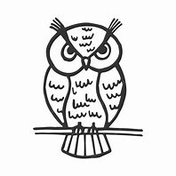 Image result for Owl On Branch Print Out