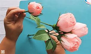 Image result for Crepe Paper Rose Tutorial