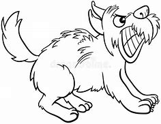 Image result for Angry Dog Coloring Pages