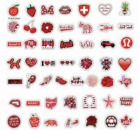 Image result for Print Stickers Red