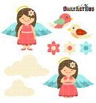 Image result for A4 Size Angel Clip Art