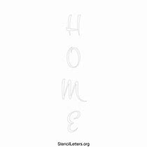 Image result for Home in Stencil Letters