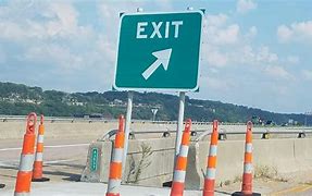 Image result for Exit Sign with Arrow