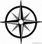 Image result for Compass Black and White