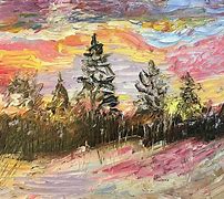 Image result for Folk Art Paintings Winter Scene