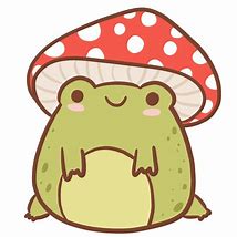 Image result for Cute Cartoon Mushroom and Frog Clip Art