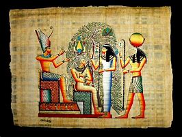 Image result for Papyrus Painting Meaning Ramses and Queen with Lotus Flowers