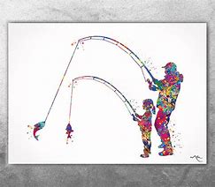 Image result for Father Daughter Fishing Coloring Pages