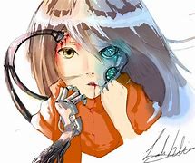 Image result for Robot Girl Drawing