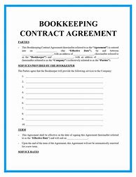 Image result for Bookkeeper Contract Agreement