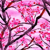 Image result for Japanese Cherry Blossom Watercolor