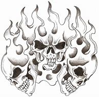 Image result for Black and White Skull Drawings