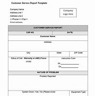 Image result for Service Report Template for Technician