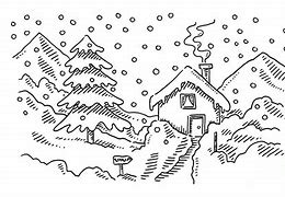 Image result for Winter Sketch Easy