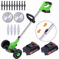 Image result for Battery Powered Lawn Mower Weed Wacker