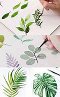 Image result for Individual Watercolor Leaf