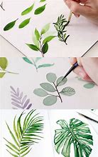 Image result for vine leaves watercolor