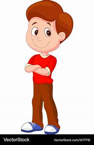 Image result for Cartoon Boy Standing Up