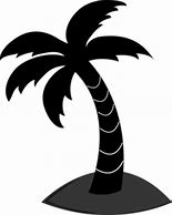 Image result for Black Palm Tree Clip Art