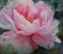 Image result for Peonies Flowers Watercolor Painting